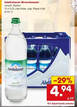 Netto Marken-Discount Adelholzener mineralwasser Angebot
