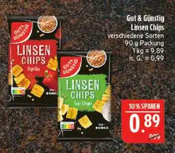 Marktkauf Gut & günstig linsen chips paprika Angebot