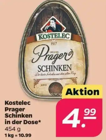 NETTO Kostelec Prager Schinken in der Dose 454g Angebot