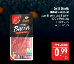 Marktkauf Gut & günstig delikatess bacon Angebot