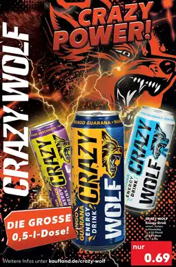 Kaufland CRAZY WOLF Energy Drink Angebot