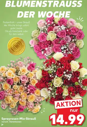 Kaufland Sprayrosen-Mix-Strauß Angebot