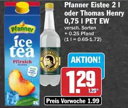 AEZ Pfanner Eistee oder Thomas Henry PET EW Angebot
