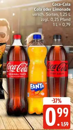 Edeka Coca-Cola Cola oder Limonade Angebot