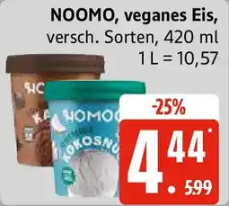 Edeka NOOMO, veganes Eis Angebot