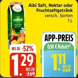 Edeka Albi Saft, Nektar oder Fruchtsaftgetränk Angebot