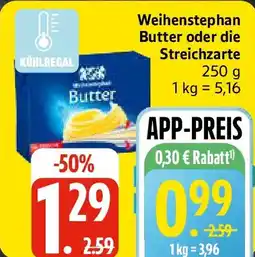 Edeka Weihenstephan Butter oder die Streichzarte Angebot