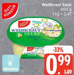 Edeka GUT& GÜNSTIG Weißkraut Salat Angebot