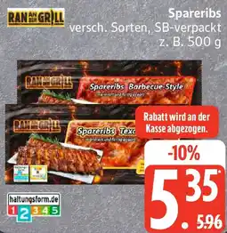Edeka RANGRILL Spareribs Angebot