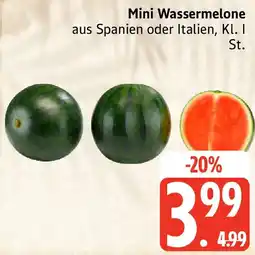 Edeka Mini Wassermelone Angebot