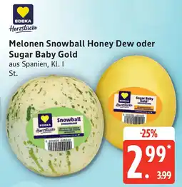 Edeka EDEKA Herzstücke Melonen Snowball Honey Dew oder Sugar Baby Gold Angebot