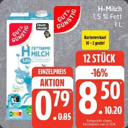 Edeka GUT&GÜNSTIG H-Milch Angebot