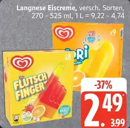 Edeka Langnese Eiscreme Angebot