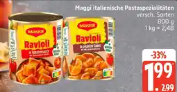 Edeka Maggi italienische Pastaspezialitäten Angebot