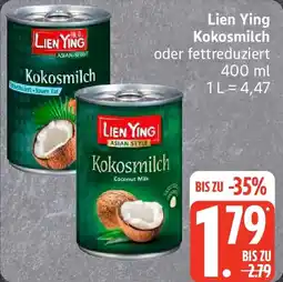 Edeka Lien Ying Kokosmilch Angebot