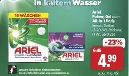 Combi Ariel Pulver, Gel oder All-in-1 Pods Angebot
