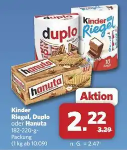 Combi kinder Riegel, duplo oder hanuta Angebot