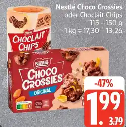 Edeka Nestlé Choco Crossies oder Choclait Chips Angebot