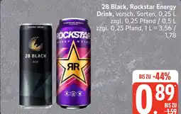 Edeka 28 Black, Rockstar Energy Drink Angebot