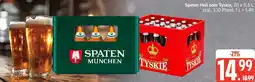 Edeka Spaten Hell oder Tyskie Angebot