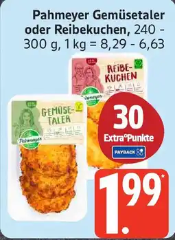 Edeka Pahmeyer Gemüsetaler oder Reibekuchen Angebot
