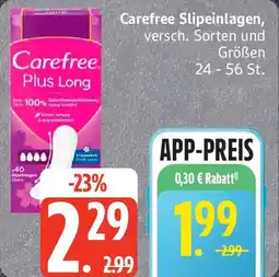 Edeka Carefree Slipeinlagen Angebot