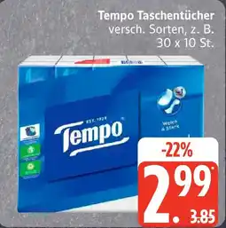 Edeka Tempo Taschentücher Angebot