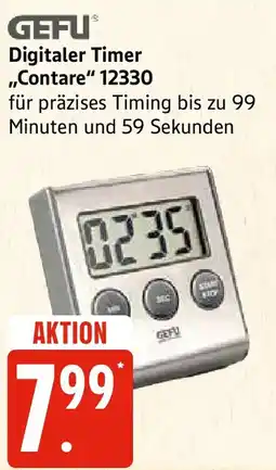 Edeka GEFU Digitaler Timer ,,Contare" 12330 Angebot