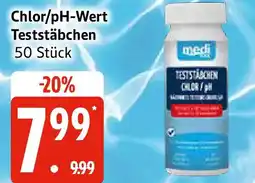 Edeka Medipool Chlor/pH-Wert Teststäbchen Angebot
