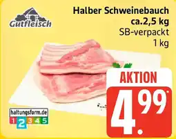 Edeka Gutfleisch Halber Schweinebauch Angebot
