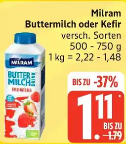 Edeka Milram Buttermilch oder Kefir Angebot
