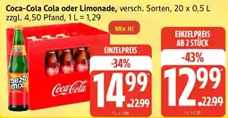 Edeka Coca-Cola Cola oder Limonade Angebot