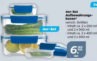 NETTO 4er Set Aufbewahrungsboxen Angebot