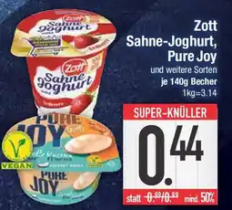 E-Center Zott Sahne-Joghurt, Pure Joy Angebot