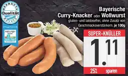 E-Center Bayerische Curry-Knacker oder Wollwurst Angebot