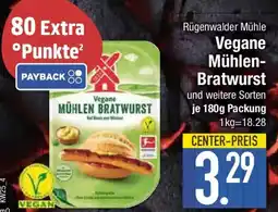 E-Center Rügenwalder Mühle Vegane Mühlen- Bratwurst Angebot