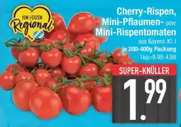 E-Center Cherry-Rispen, Mini-Pflaumen- oder Mini-Rispentomaten Angebot