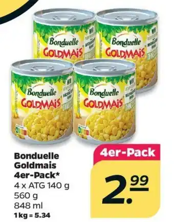 NETTO Bonduelle Goldmais 4er Pack Angebot