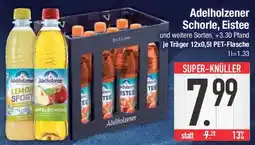 E-Center Adelholzener Schorle, Eistee Angebot
