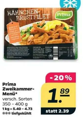 NETTO Prima Zweikammer Menü 350-400g Angebot