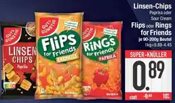 E-Center GUT&GUNSTIG Linsen-Chips Flips oder Rings for Friends Angebot