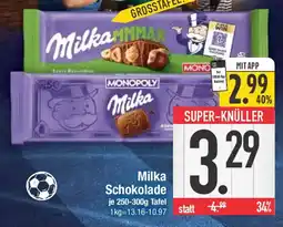 E-Center Milka Schokolade Angebot