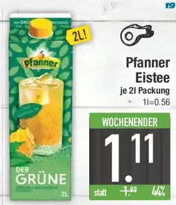E-Center Pfanner Eistee Angebot