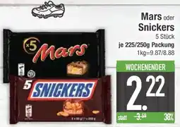 E-Center Mars oder Snickers Angebot