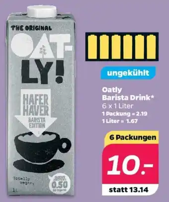 NETTO Oatly Barista Drink 6x1L Angebot