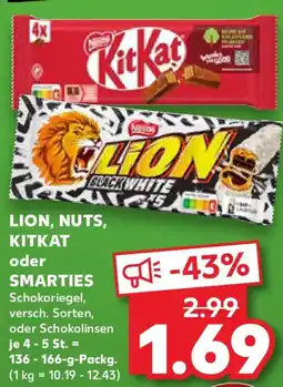 Kaufland LION, NUTS, KITKAT oder SMARTIES Angebot