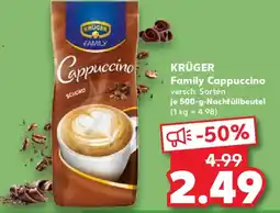 Kaufland KRÜGER Family Cappuccino Angebot