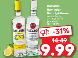 Kaufland BACARDI Rum oder Rum-Spirituose Angebot