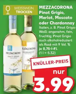 Kaufland MEZZACORONA Pinot Grigio, Merlot, Moscato oder Chardonnay Angebot