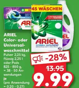Kaufland ARIEL Color- oder Universalwaschmittel Angebot